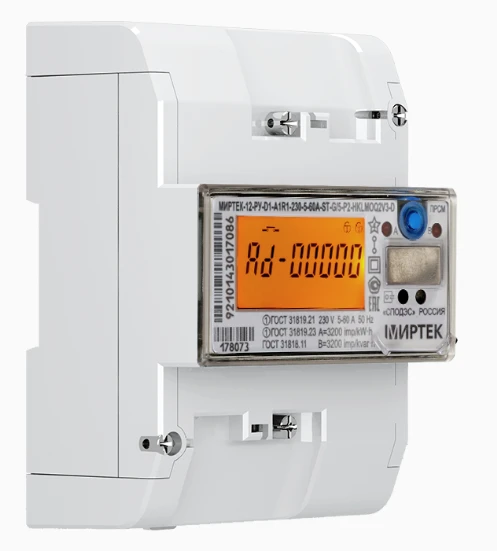 Multifunctional Single-phase Electric Energy Meter "MIRTEX-12-RU" D1