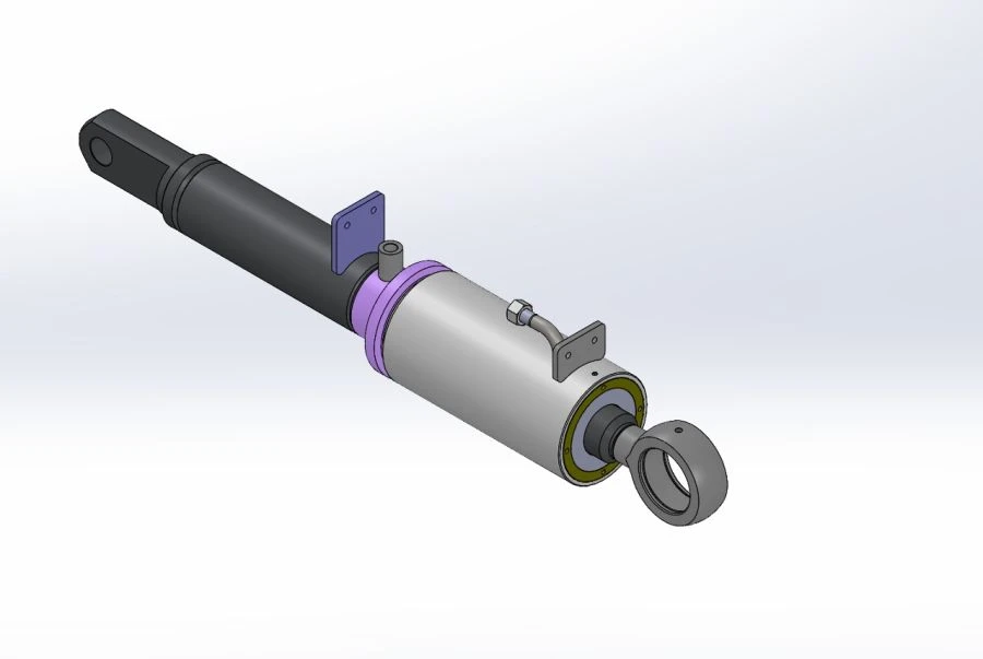Hydraulic Cylinder for Blade Tilt Liebherr-Components AG 160.80x200 URST.306417.020