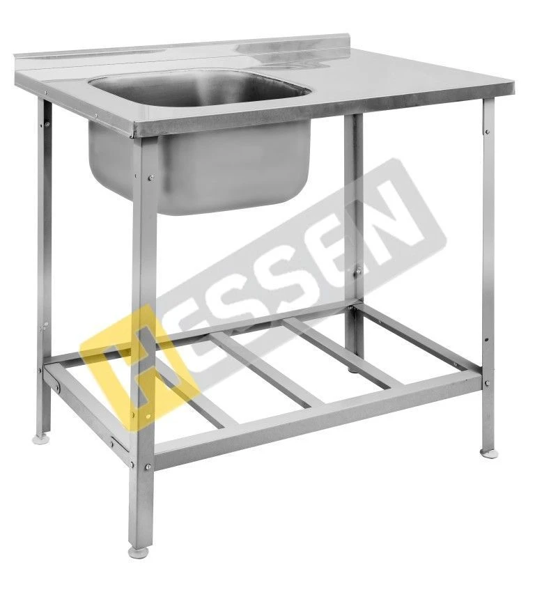 Stainless Steel Table with Integrated Sink VCSSP 9/6