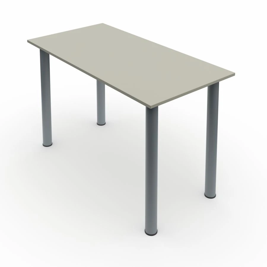 Two-Seat Student Desk with Round Legs
