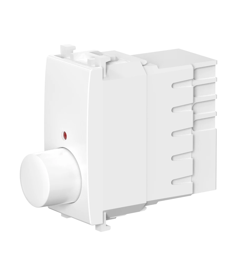 CADUCEUS ALING Experience Rotary Push Dimmer Switch with Indicator 40-300VA, 230V, White