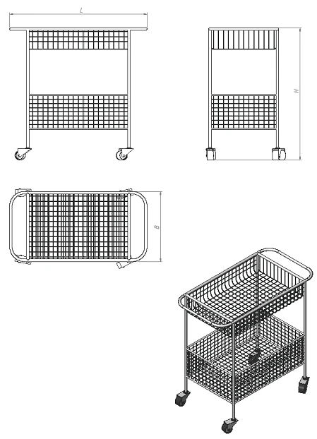 Textile Transport Trolley (T.B Series)