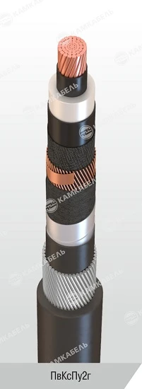 Power Cable with Copper Conductors, XLPE Insulation, 6-35 kV, PvKspU2g
