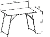 Foldable Field Table by EcoMet