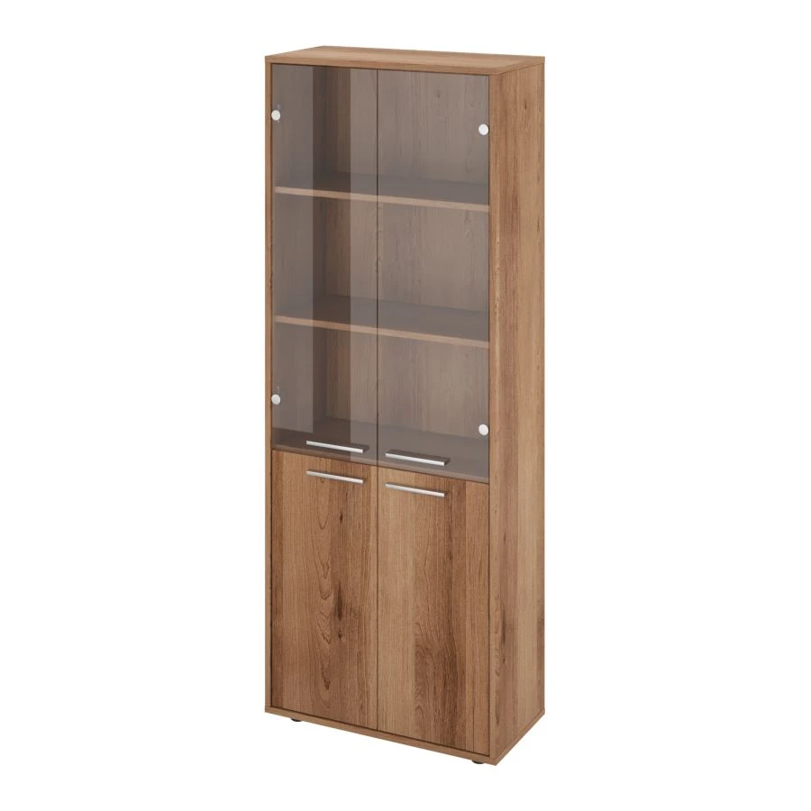КЦ28 Шкаф закрытый со стеклом 700х338х1845 (КЦ14+КЦ17*2+КЦ40*2+ДБ48*2)