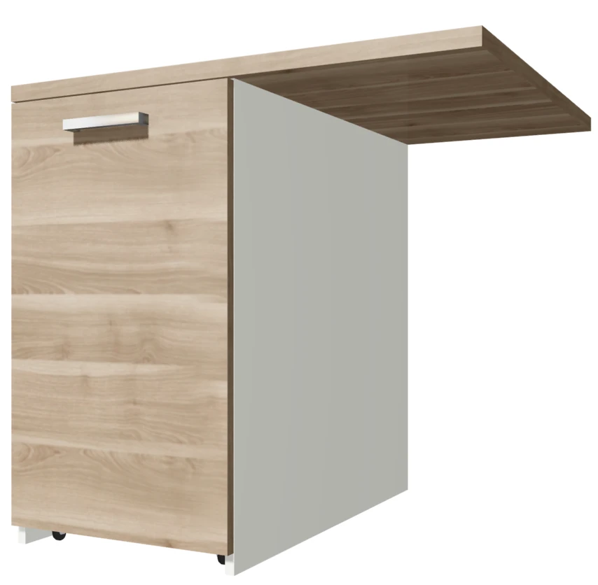 Magna Office Side Table with Pull-Out Box, Art. MTB 08