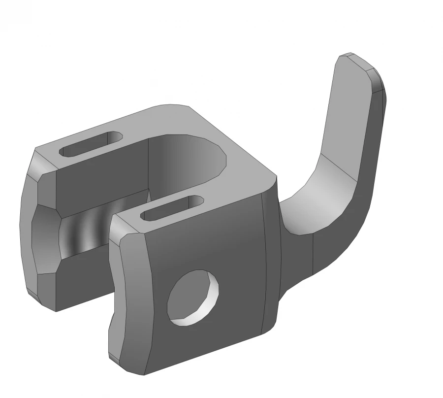 Laminar Hook with Inclined Claw, Article 832.502 M