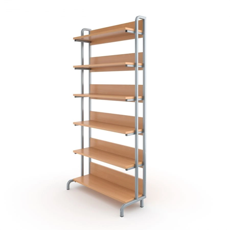 Single-Sided Library Shelving Unit
