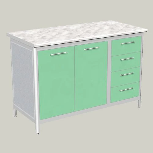 Two-Door Cabinet with Four Drawers Model LTL-7