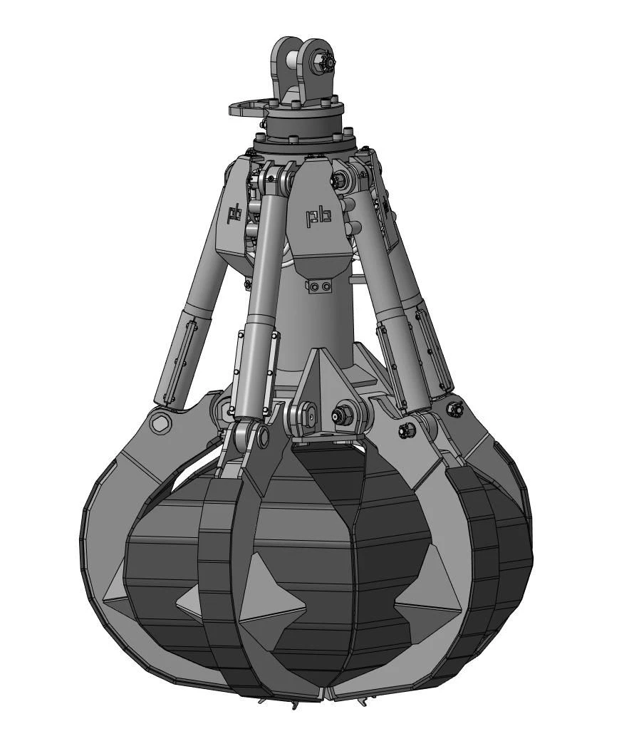 PG5-864Z-IR20 Multi-Jaw Grapple 0.8m³ Capacity 2000kg