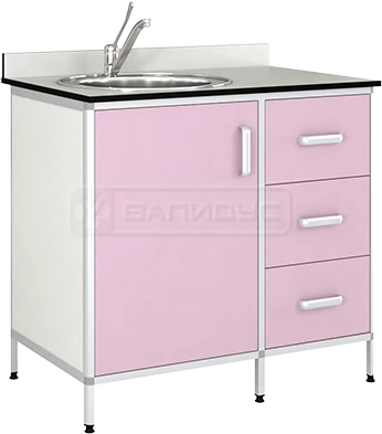 Sink Cabinet TM-3LKN with Round Aluminum Frame