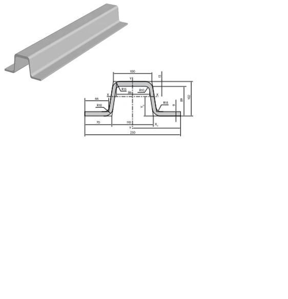 Railway Carriage Support Profile for Rolling Stock and Mining Equipment 12G2FD