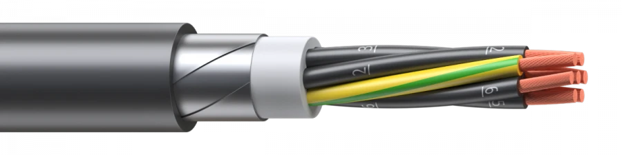 Flexible Flame-Retardant PVC Insulated Cable KPGVBbV-HL/ng(A)-HL