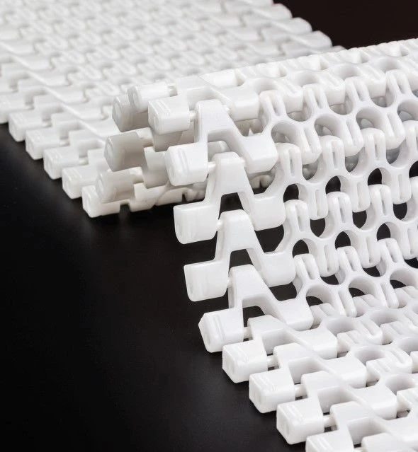 Modular Conveyor Belt ML100R POM (xx X xx mm; POM Pins; Clips)