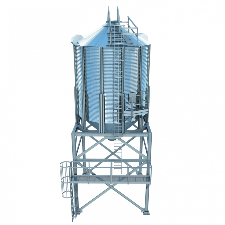 Metal Cone-Bottom Silo for Food Industry SKÉ22-2-3,2/2