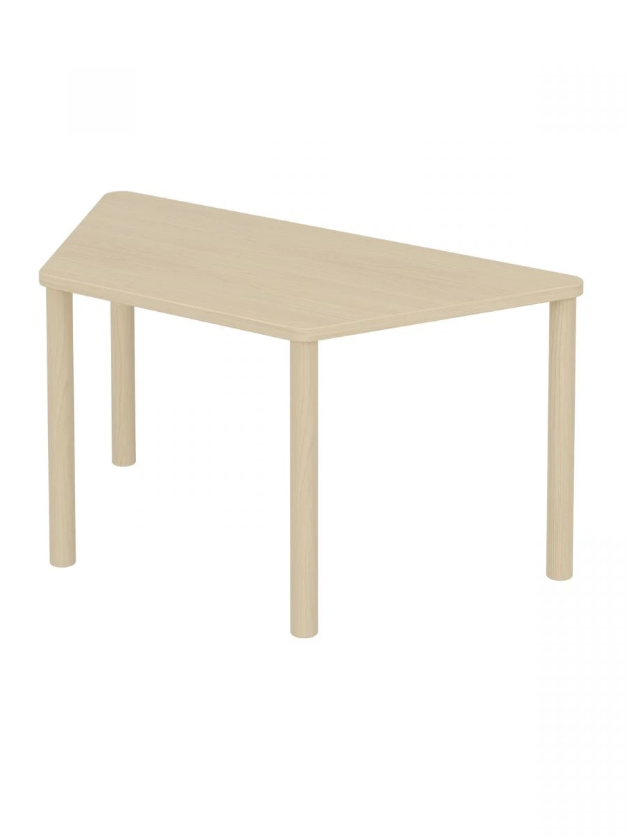 Children's Rectangular Table 460mm / Natural Wood