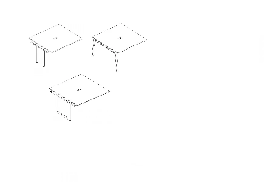 Conference Table Section Top from A4 Furniture Series