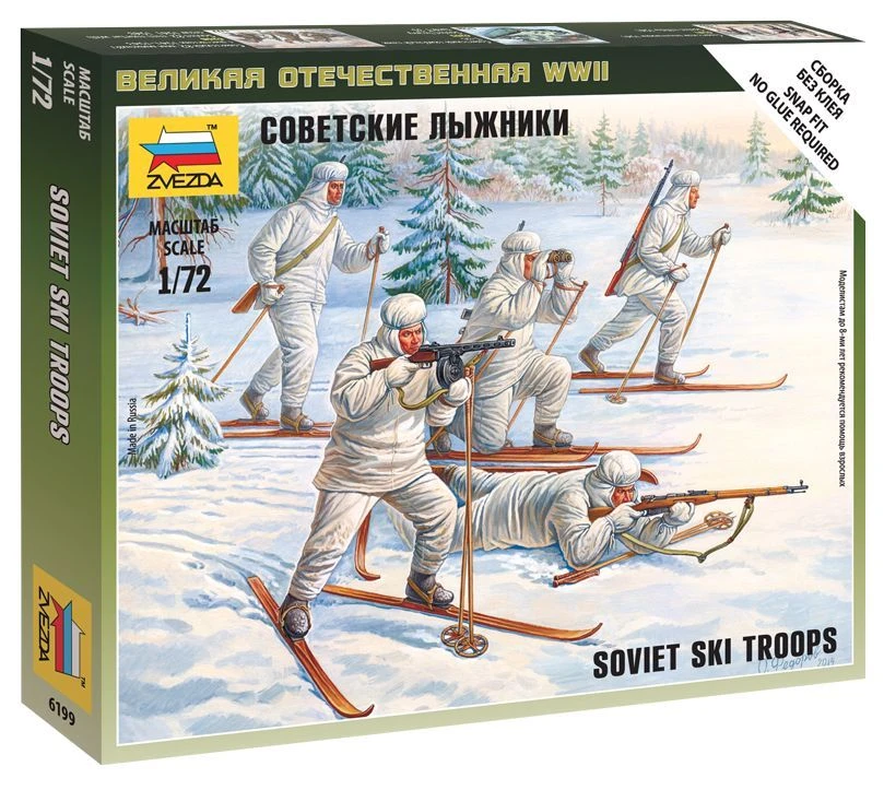 Soviet Skiers Model Kit - Assembly Model for Creative Projects