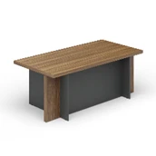 Executive Desk with Wooden Supports