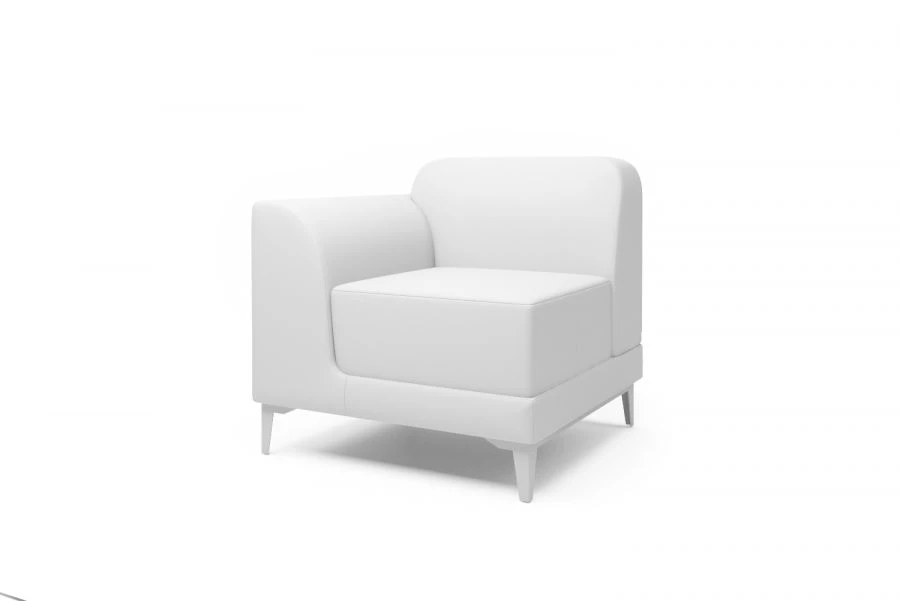Ergonomic Lounge Chair Series L18 for Public Spaces L18-1DL