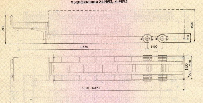 Metal Platform Semi-Trailer Modification 849093
