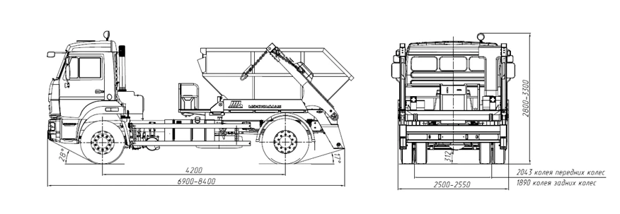 KAMAZ 43253底盘特种汽车