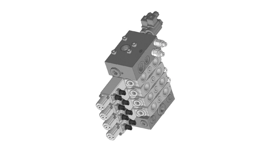 Auto Crane Hydraulic Distributor R1C160 with Hook Suspension Tension Regulation