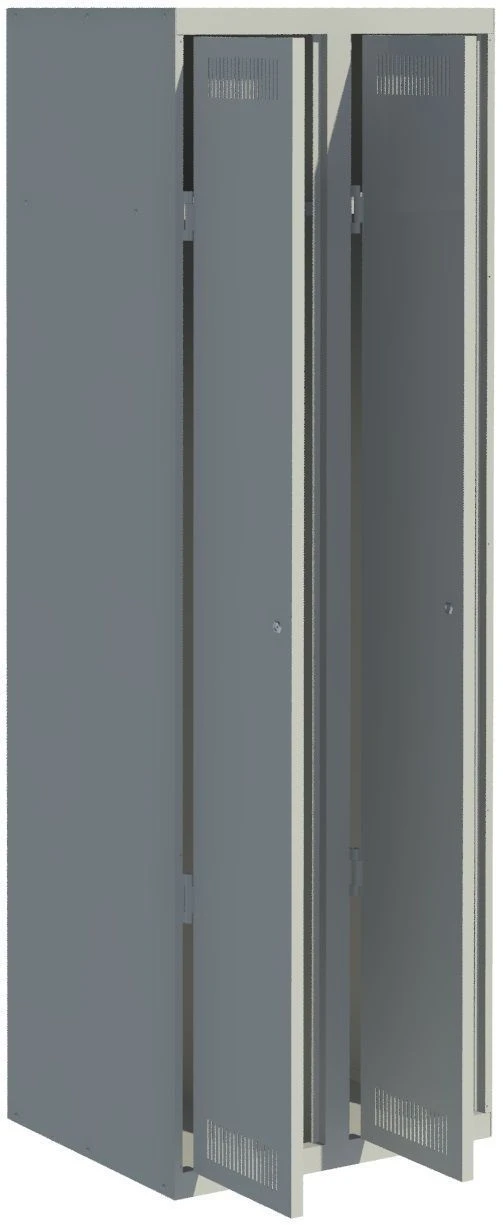 Two-Section Clothing Metal Wardrobe SHO