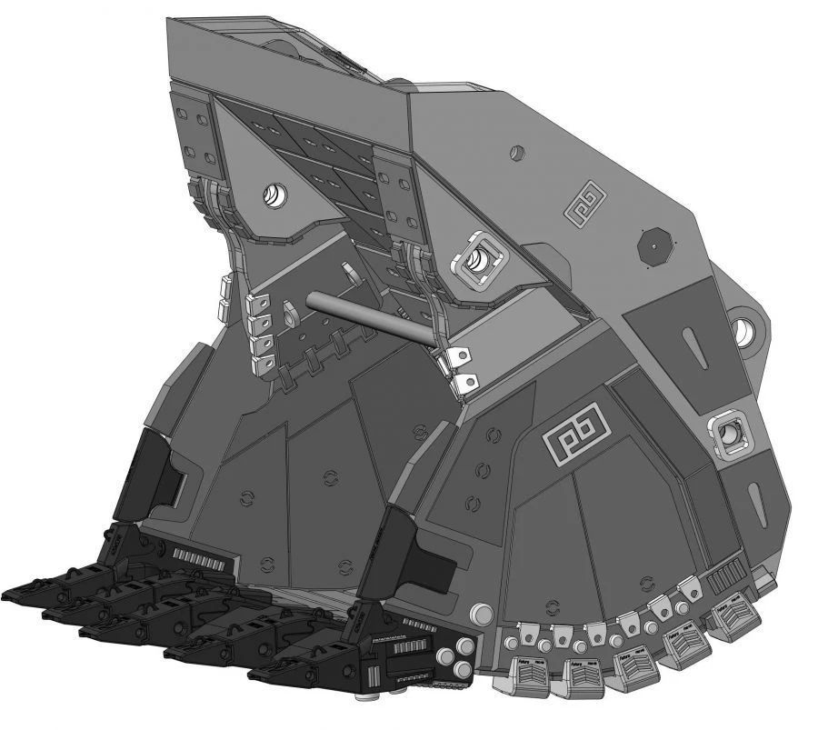PC-4000.FS-22-T2-GS Bucket with Bottom Discharge