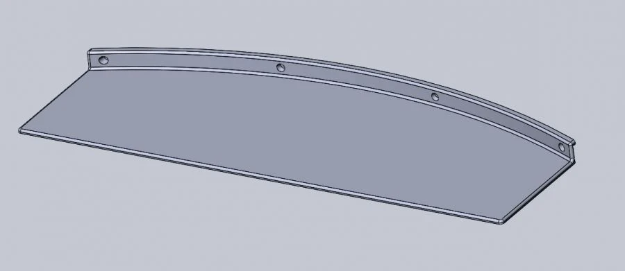Fiberglass Dash Panel Part No. 71-411.12.10.513