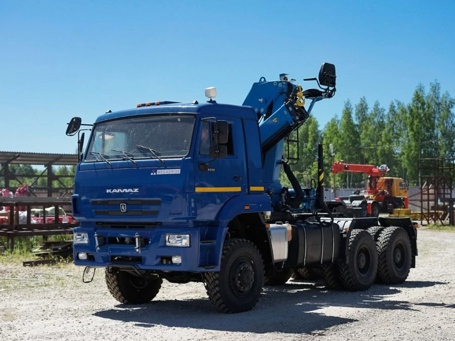 Special Vehicle with Hydraulic Loading Crane KMA on KAMAZ 5350 51K12N-U7