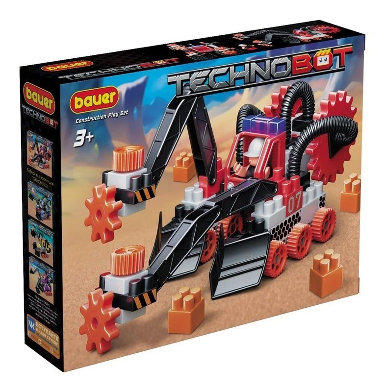 Bauer Themed Building Block Toy Set with Robot and Pilot