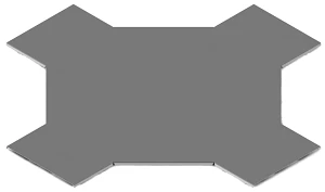 Self-Supporting Cable Tray X-Outlet Cover KLY 000 X
