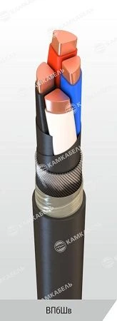Power Cable with Copper Conductors and XLPE Insulation, 0.66/1 kV, VPBShv Model