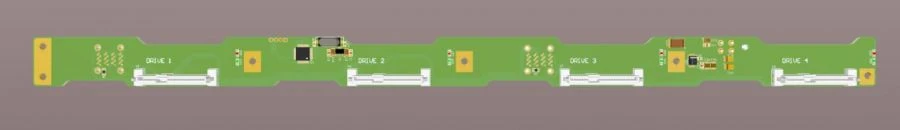 Passive Electronic Board for Connecting Up to Four Drives - PRVL.467143.001-02
