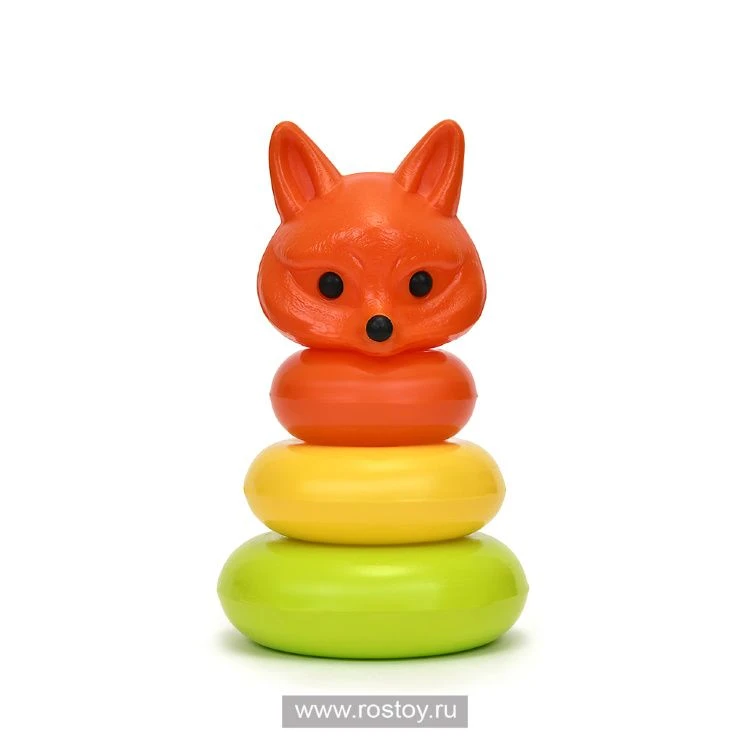 Fox Ring Pyramid Toy - 3 Rings