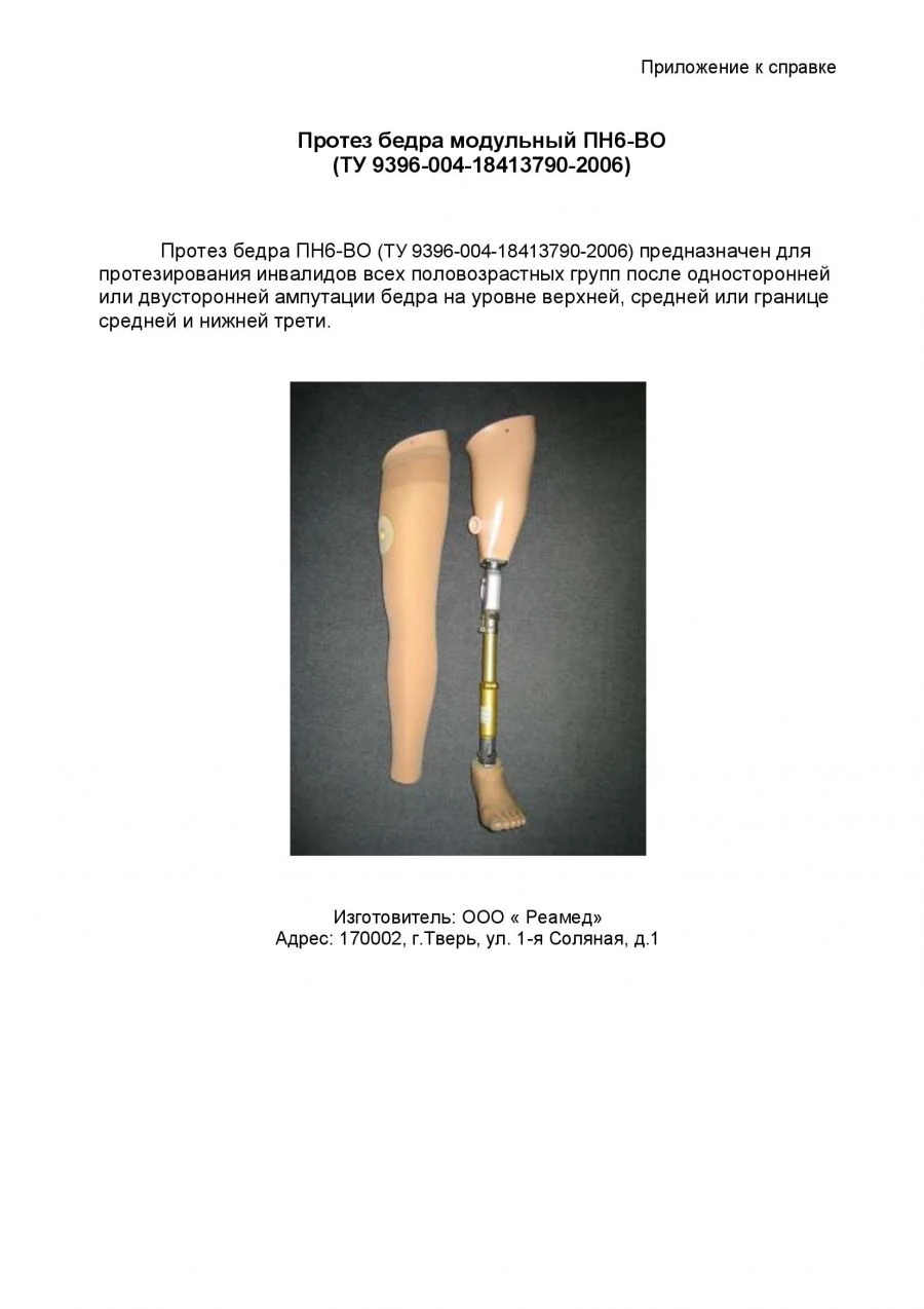 Modular Hip Prosthesis PN6-BO