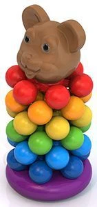 Bear Star Stacking Toy - Pyramid Shape