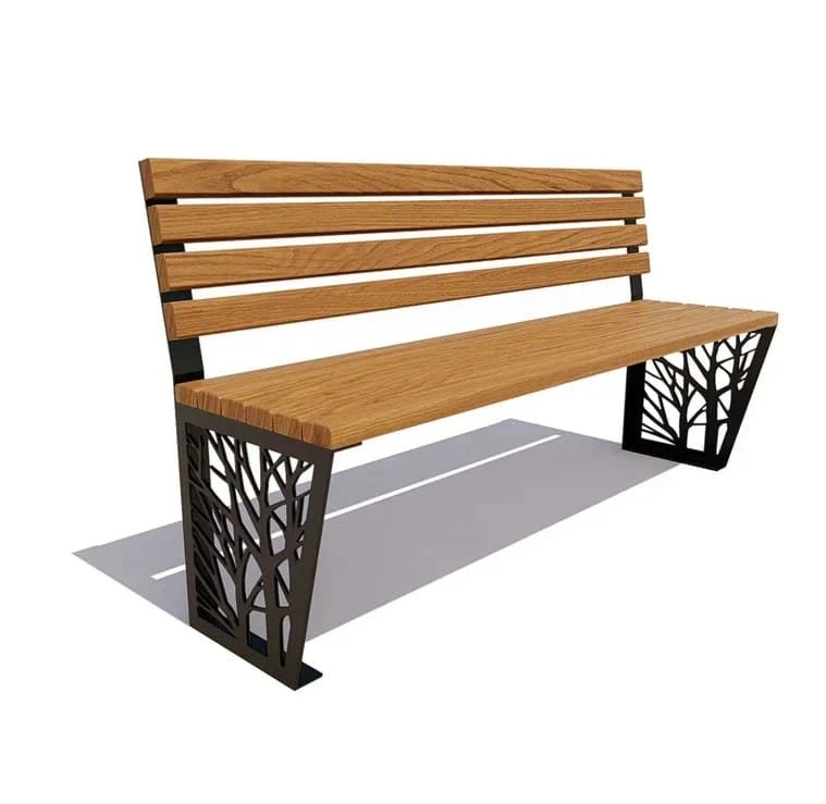 Rocha" Park Bench Without Armrests Model 77104