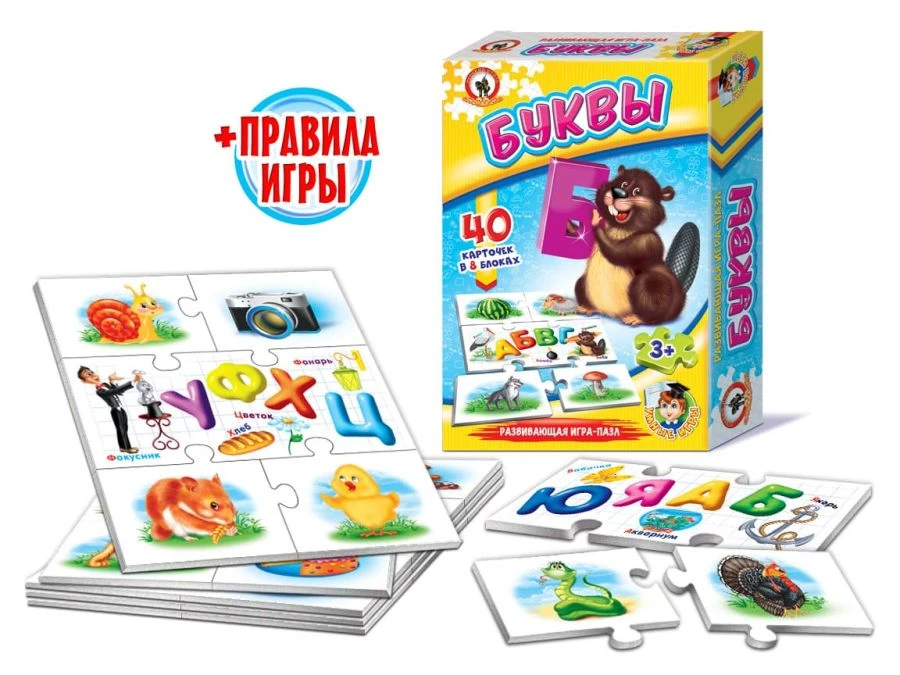 Educational Letter Card Game - "Letters