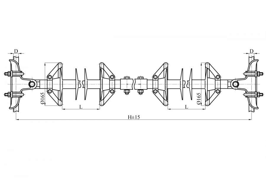 Isolating Phase Spacer RMI 30/220-5500-P2-4