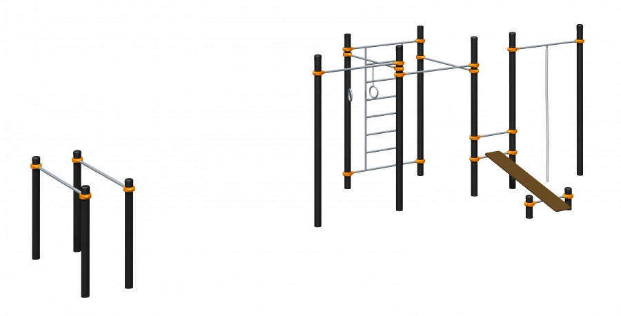 Romana 501.39.01 Workout Equipment for Outdoor Fitness