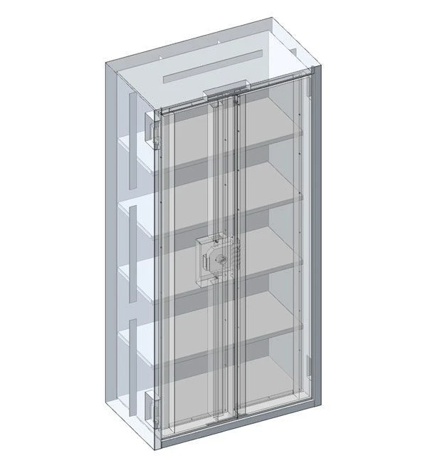 Large Metal Cabinet with Two Doors (ШМБ2)