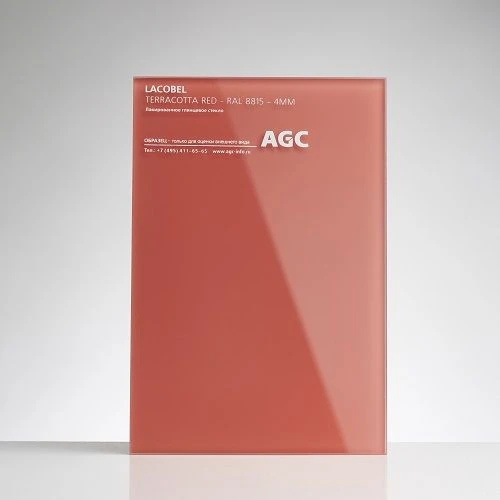 Lacobel Red Terracotta Coated Glass 6mm