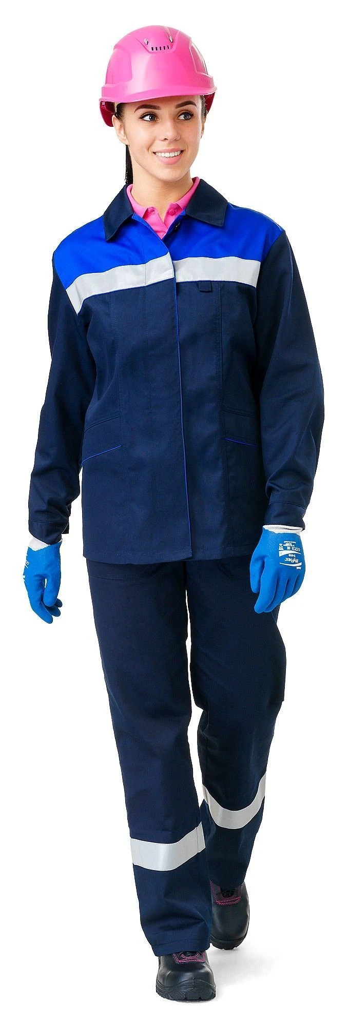 Women's Long Jacket with Button Closure and Adjustable Waist - Model 3.956