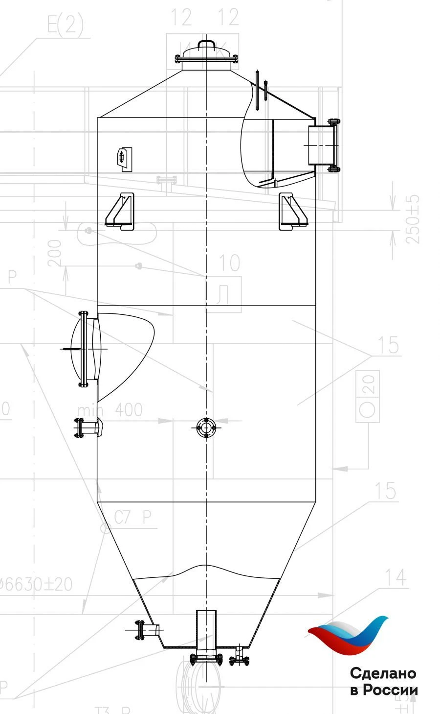 Separator for Pre-Dehydration of Raw Materials - SEP