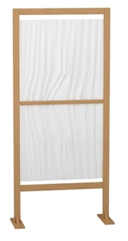 Medical Screen with Beech Frame, Model DM-5-102-07