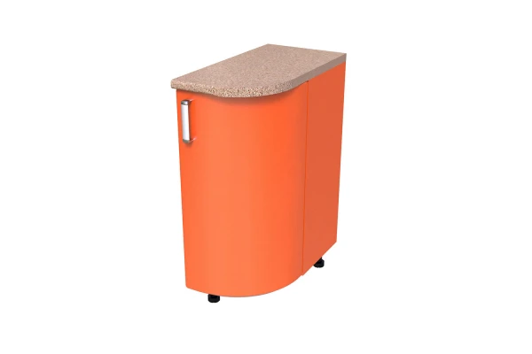 Corner Kitchen Unit KS-01 Radius Closed Left MDF