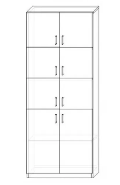 Closed Storage Shelf for Books and Documents RL 03/07