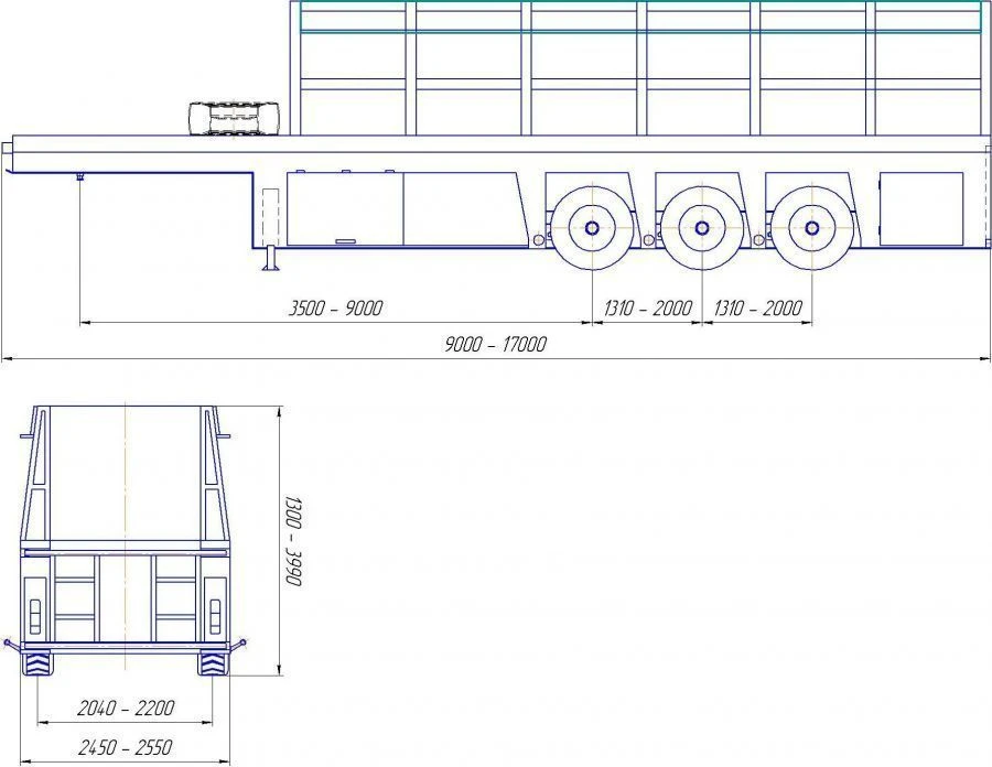 Panel Transport Semi-Trailer Inloader PR3 Modification 92295-0000010-05
